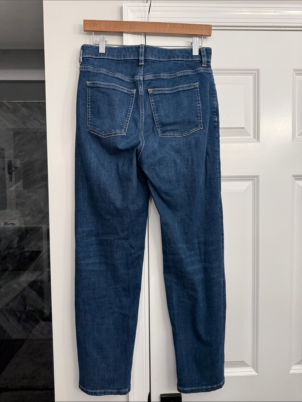 SPANX Dark Indigo Denim Cropped Jeans - Picture 3 of 3